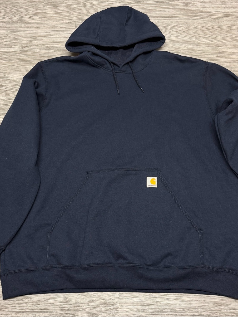 Carhartt Hoodie Mens Sz XXL Loose Fit Navy Blue Sweatshirt Pullover K121 2026
